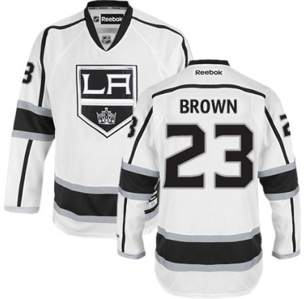 NHL Dustin Brown Los Angeles Kings Authentic Away Reebok Jersey - White