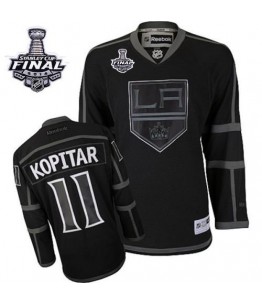 NHL Anze Kopitar Los Angeles Kings Premier 2014 Stanley Cup Reebok Jersey - Black Ice