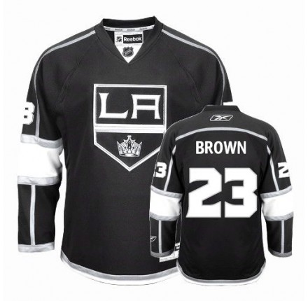 NHL Dustin Brown Los Angeles Kings Youth Premier Home Reebok Jersey - Black