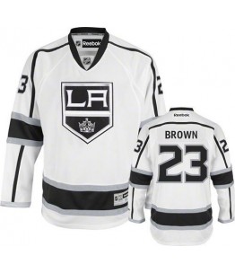 NHL Dustin Brown Los Angeles Kings Youth Premier Away Reebok Jersey - White