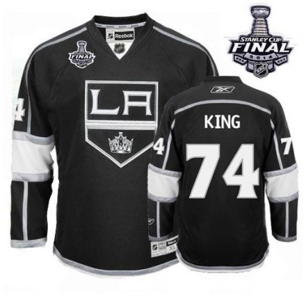 NHL Dwight King Los Angeles Kings Authentic Home 2014 Stanley Cup Reebok Jersey - Black