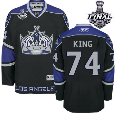 NHL Dwight King Los Angeles Kings Premier Third 2014 Stanley Cup Reebok Jersey - Black