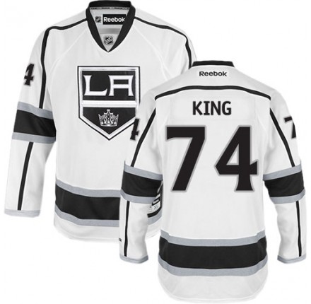 NHL Dwight King Los Angeles Kings Authentic Away Reebok Jersey - White