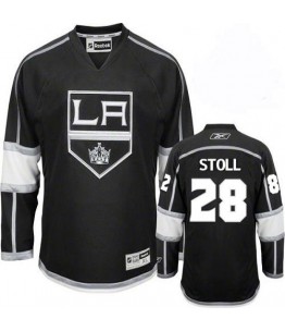 NHL Jarret Stoll Los Angeles Kings Authentic Home Reebok Jersey - Black
