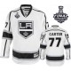 NHL Jeff Carter Los Angeles Kings Authentic Away 2014 Stanley Cup Reebok Jersey - White