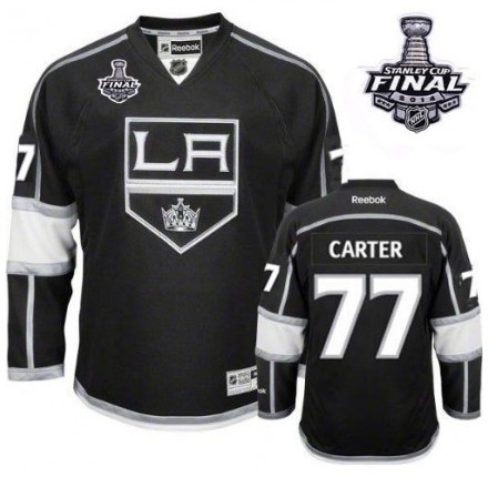 NHL Jeff Carter Los Angeles Kings Youth Authentic Home 2014 Stanley Cup Reebok Jersey - Black