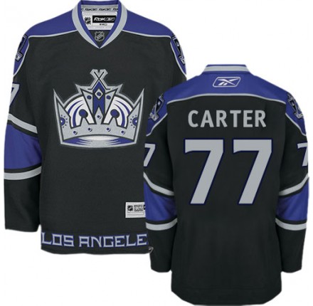 NHL Jeff Carter Los Angeles Kings Youth Authentic Third Reebok Jersey - Black