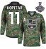 NHL Anze Kopitar Los Angeles Kings Authentic 2014 Stanley Cup Veterans Day Practice Reebok Jersey - Camo