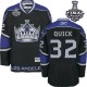 NHL Jonathan Quick Los Angeles Kings Authentic Third 2014 Stanley Cup Reebok Jersey - Black