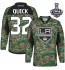 NHL Jonathan Quick Los Angeles Kings Authentic 2014 Stanley Cup Veterans Day Practice Reebok Jersey - Camo