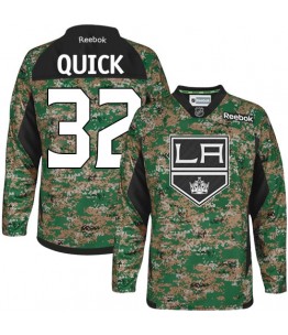 NHL Jonathan Quick Los Angeles Kings Authentic Veterans Day Practice Reebok Jersey - Camo