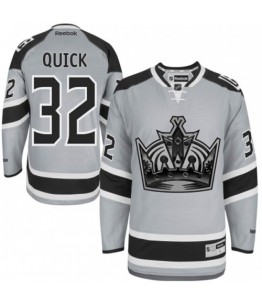 NHL Jonathan Quick Los Angeles Kings Authentic 2014 Stadium Series Reebok Jersey - Grey