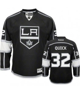 NHL Jonathan Quick Los Angeles Kings Youth Premier Home Reebok Jersey - Black