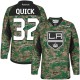 NHL Jonathan Quick Los Angeles Kings Youth Authentic Veterans Day Practice Reebok Jersey - Camo