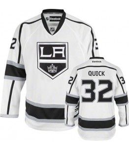NHL Jonathan Quick Los Angeles Kings Youth Authentic Away Reebok Jersey - White