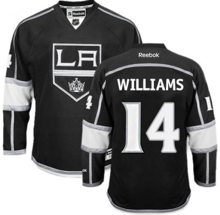 NHL Justin Williams Los Angeles Kings Authentic Home Reebok Jersey - Black