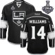 NHL Justin Williams Los Angeles Kings Premier Home 2014 Stanley Cup Reebok Jersey - Black