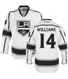 NHL Justin Williams Los Angeles Kings Authentic Away Reebok Jersey - White