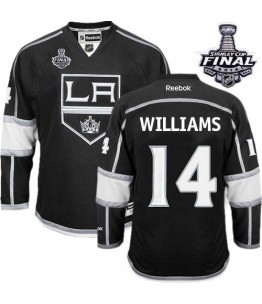 NHL Justin Williams Los Angeles Kings Youth Authentic Home 2014 Stanley Cup Reebok Jersey - Black