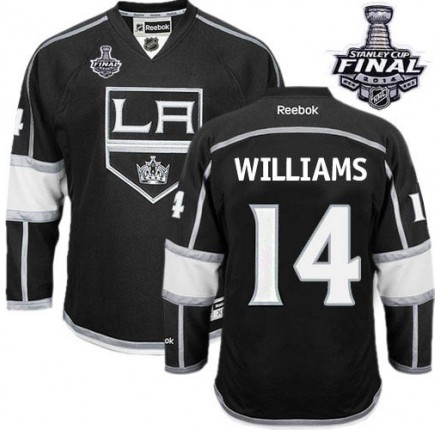 NHL Justin Williams Los Angeles Kings Youth Premier Home 2014 Stanley Cup Reebok Jersey - Black