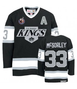 NHL Marty Mcsorley Los Angeles Kings Authentic Throwback CCM Jersey - Black