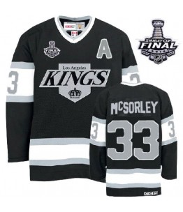 NHL Marty Mcsorley Los Angeles Kings Premier 2014 Stanley Cup Throwback CCM Jersey - Black