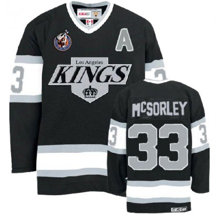 NHL Marty Mcsorley Los Angeles Kings Premier Throwback CCM Jersey - Black