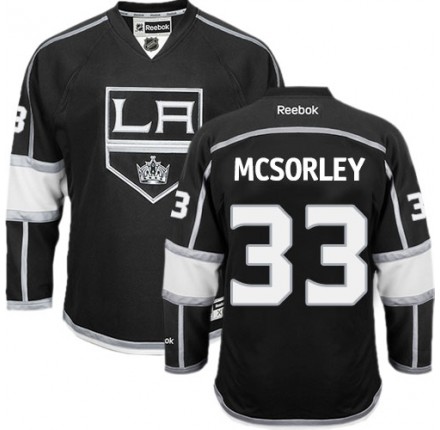 NHL Marty Mcsorley Los Angeles Kings Authentic Home Reebok Jersey - Black