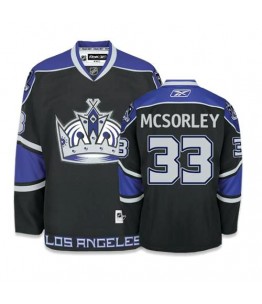 NHL Marty Mcsorley Los Angeles Kings Authentic Third Reebok Jersey - Black