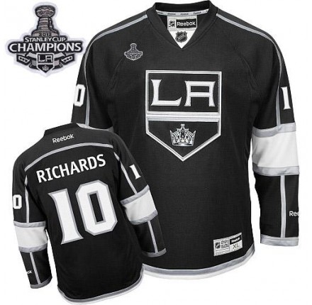 NHL Mike Richards Los Angeles Kings Authentic Home 2014 Stanley Cup Reebok Jersey - Black
