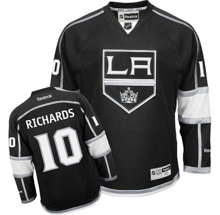 NHL Mike Richards Los Angeles Kings Authentic Home Reebok Jersey - Black