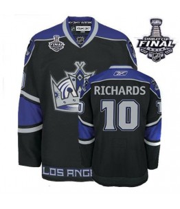 NHL Mike Richards Los Angeles Kings Authentic Third 2014 Stanley Cup Reebok Jersey - Black