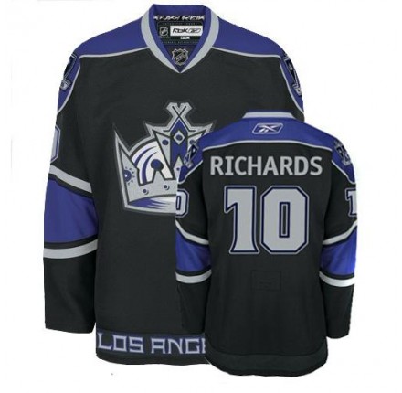 NHL Mike Richards Los Angeles Kings Authentic Third Reebok Jersey - Black