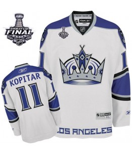 NHL Anze Kopitar Los Angeles Kings Authentic 2014 Stanley Cup Reebok Jersey - White