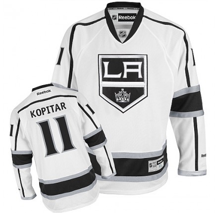 NHL Anze Kopitar Los Angeles Kings Authentic Away Reebok Jersey - White
