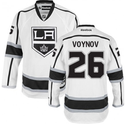 NHL Slava Voynov Los Angeles Kings Authentic Away Reebok Jersey - White