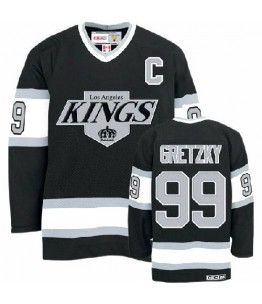 NHL Wayne Gretzky Los Angeles Kings Youth Premier Throwback CCM Jersey - Black