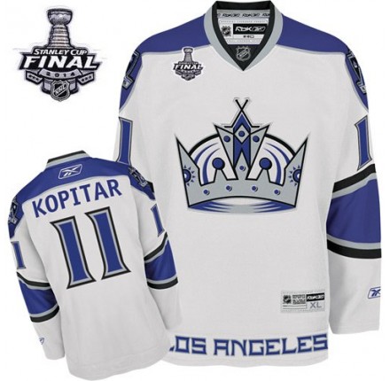 NHL Anze Kopitar Los Angeles Kings Premier 2014 Stanley Cup Reebok Jersey - White