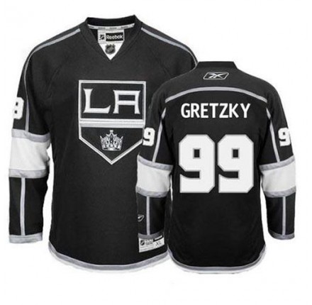NHL Wayne Gretzky Los Angeles Kings Authentic Home Reebok Jersey - Black