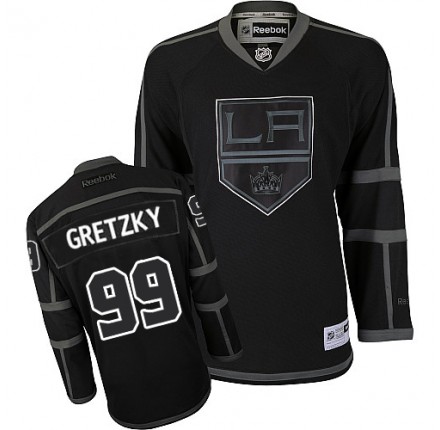 NHL Wayne Gretzky Los Angeles Kings Premier Reebok Jersey - Black Ice