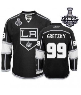 NHL Wayne Gretzky Los Angeles Kings Premier Home 2014 Stanley Cup Reebok Jersey - Black