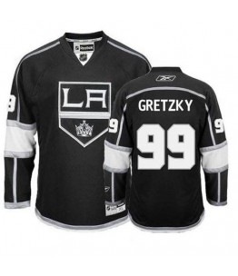 NHL Wayne Gretzky Los Angeles Kings Premier Home Reebok Jersey - Black