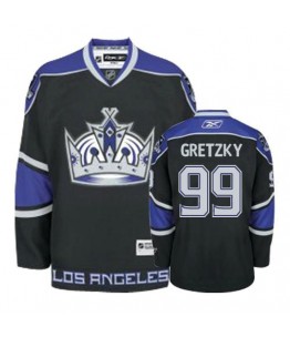 NHL Wayne Gretzky Los Angeles Kings Premier Third Reebok Jersey - Black