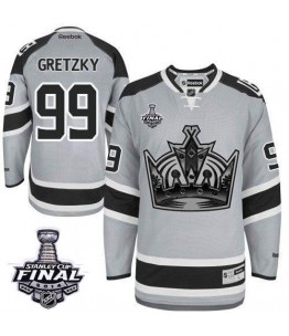NHL Wayne Gretzky Los Angeles Kings Authentic 2014 Stanley Cup 2014 Stadium Series Reebok Jersey - Grey