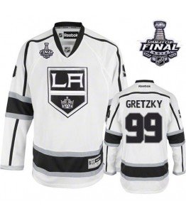 NHL Wayne Gretzky Los Angeles Kings Premier Away 2014 Stanley Cup Reebok Jersey - White