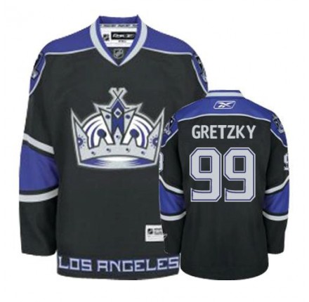 NHL Wayne Gretzky Los Angeles Kings Youth Premier Third Reebok Jersey - Black
