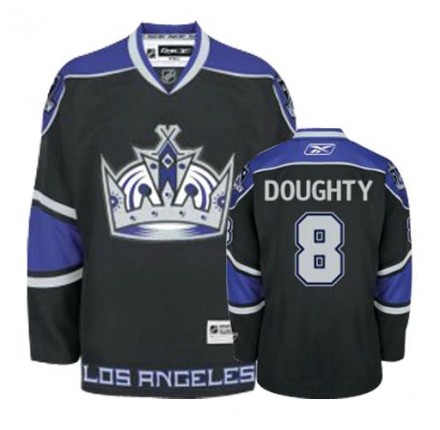 NHL Drew Doughty Los Angeles Kings Authentic Third Reebok Jersey - Black