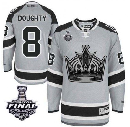 NHL Drew Doughty Los Angeles Kings Authentic 2014 Stanley Cup 2014 Stadium Series Reebok Jersey - Grey
