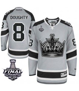 NHL Drew Doughty Los Angeles Kings Premier 2014 Stanley Cup 2014 Stadium Series Reebok Jersey - Grey