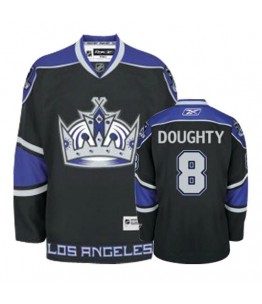 NHL Drew Doughty Los Angeles Kings Youth Authentic Third Reebok Jersey - Black
